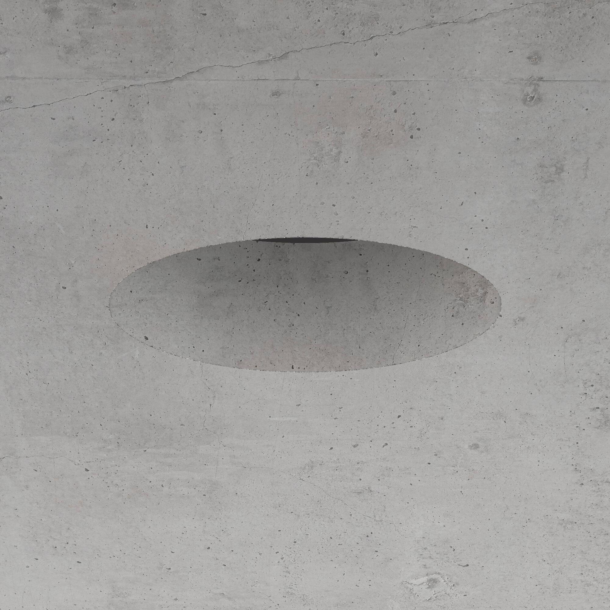 Standard 114mm Ceiling Recessed Round Fixed Concrete 80mm STD-E24C1I-BBV - STD-E24-B-Installed.jpg